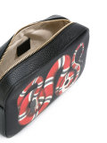 kingsnake print cross-body bag