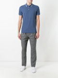 striped collar polo shirt 