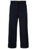 wide-leg cropped trousers