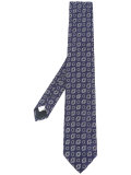square print tie 