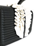 ruffled trim clutch bag 