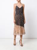 floral pleated camisole dress