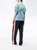 Hama bead embellished denim jacket