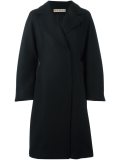 curved seam oversized coat