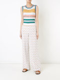zigzag knit tank