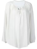shirred blouse