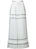 micro dot print trousers