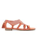 leather flat sandals
