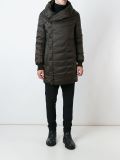 shawl collar padded coat 
