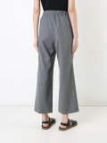 wide-leg cropped trousers