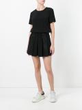 pleated shorts playsuit