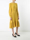 belted flared dress 