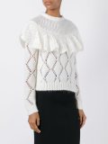 ruffle front jumper