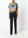 high-waisted trousers