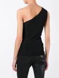 one shoulder button top