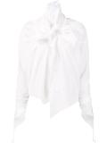 twisted bow detail shirt