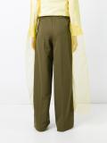 tailored straight trousers