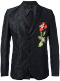 floral jacquard blazer
