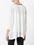 metallic embellished blouse