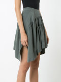 Drape mini skirt