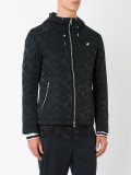 camouflage print hooded jacket