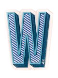 'W'贴纸