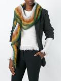 striped knit scarf