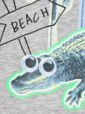 Chuckle croco beach print T-shirt