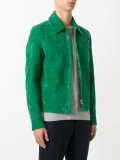 suede zip-up jacket