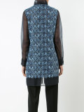 high neck zipped coat
