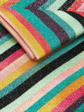 glittery striped scarf