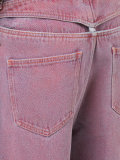high waist cut-out back jeans