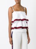 ruffled layered blouse