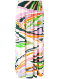 printed pleated skirt