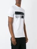 stripe logo print T-shirt