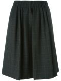 metallic check pattern skirt