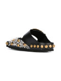 beaded studded sandals