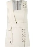 sleeveless fitted blouse