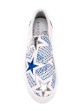 star print slip on sneakers
