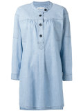 buttoned denim dress