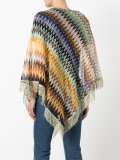 asymmetric draped poncho