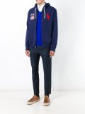 embroidered logo hoodie