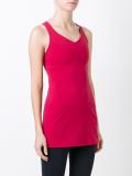 embroidered back tank top