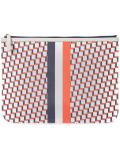geometric print clutch