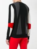 intarsia geometric pattern jumper