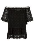 tulle embroidered top