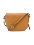 front zip saddle shoulder bag