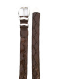 interlaced leather belt