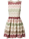 zigzag lace mini-dress 