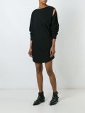 cut-out shoulder tunic